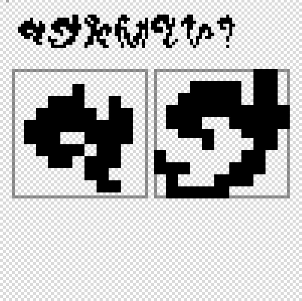 embryo typeface: full letters, 'a', 'g'